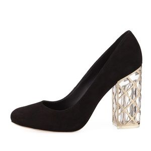 Karl Lagerfeld Saffron Chunky-Heel Pump